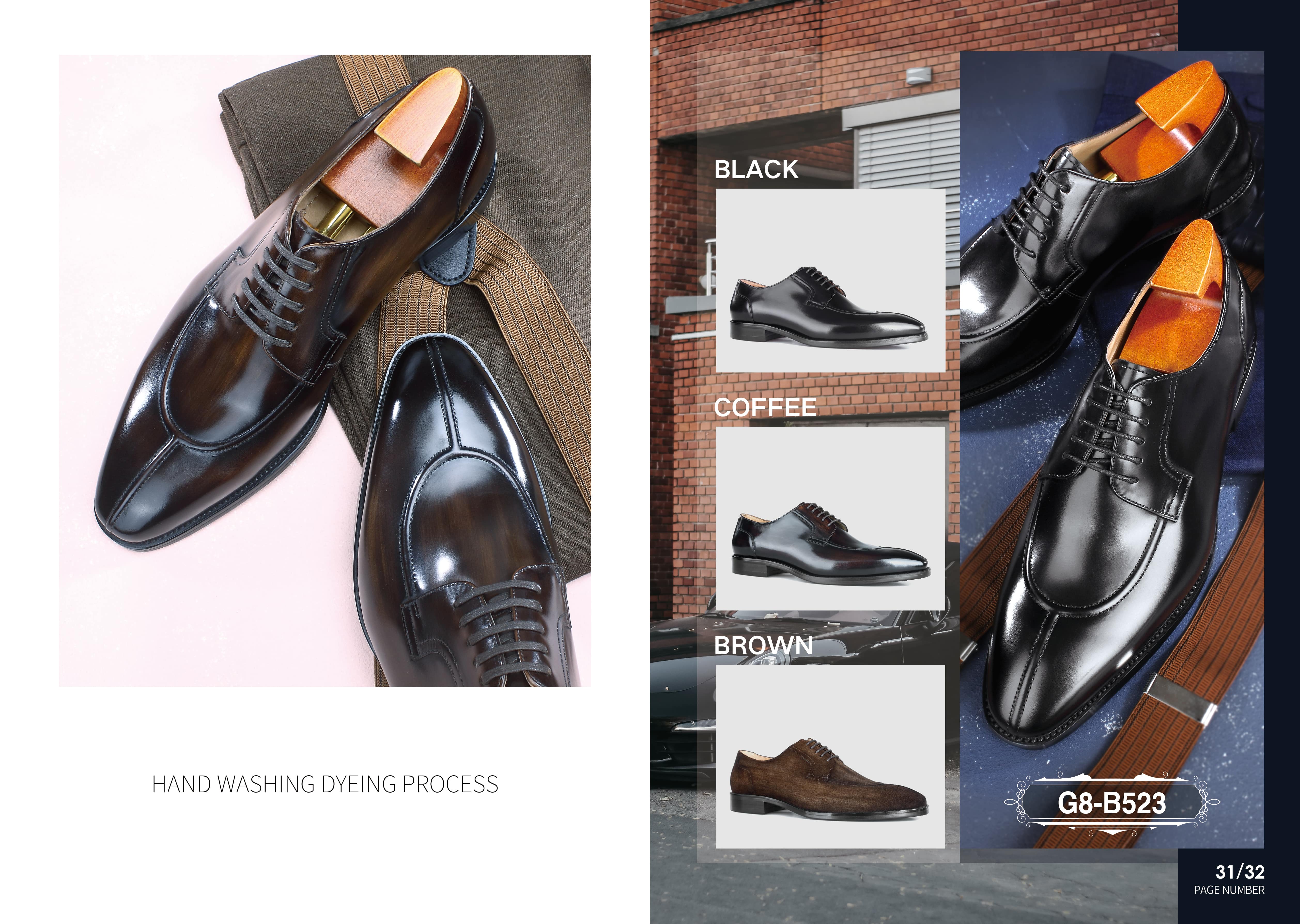 construction of leather shoes