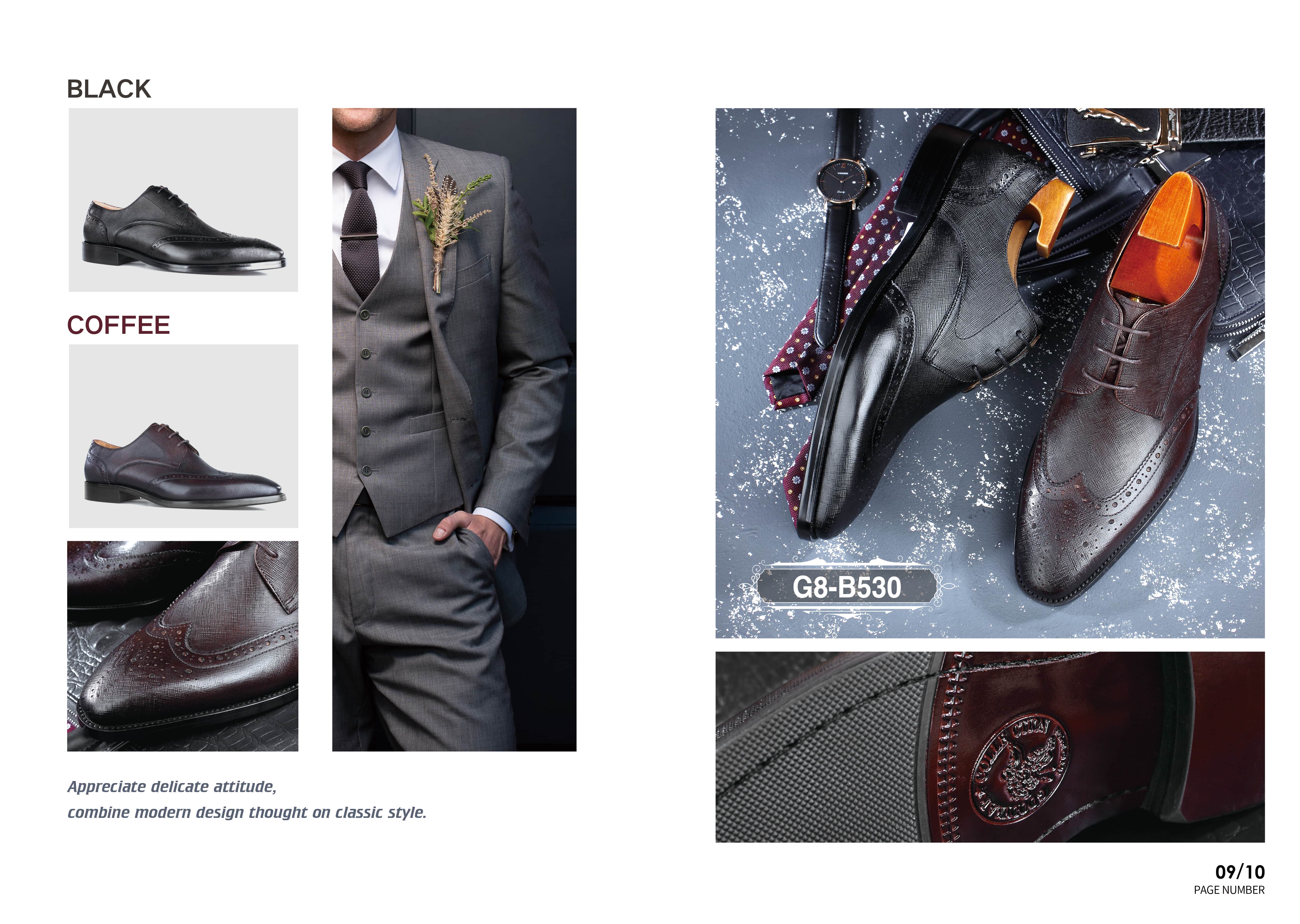 cap toe Oxford shoes