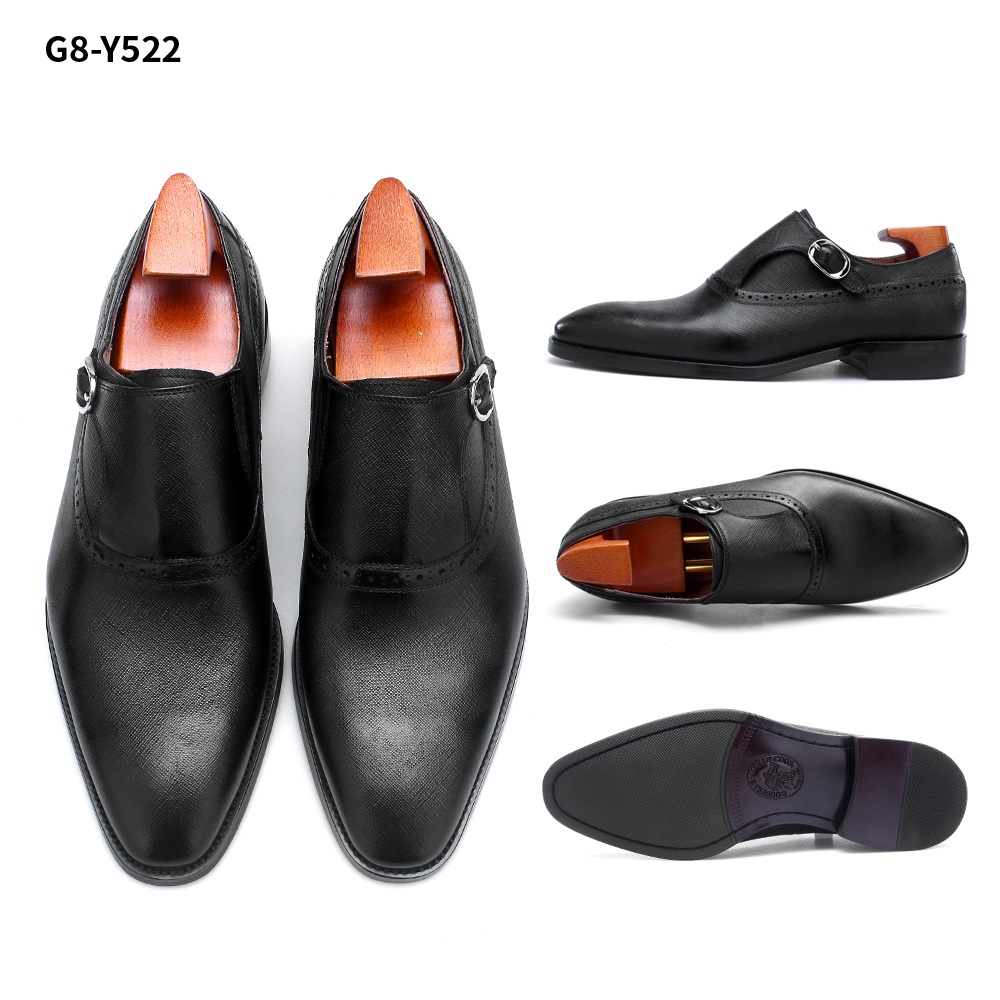 PAKERBONT Single Monk Luxury Series Men's Genuine Leather Shoes G8-Y522